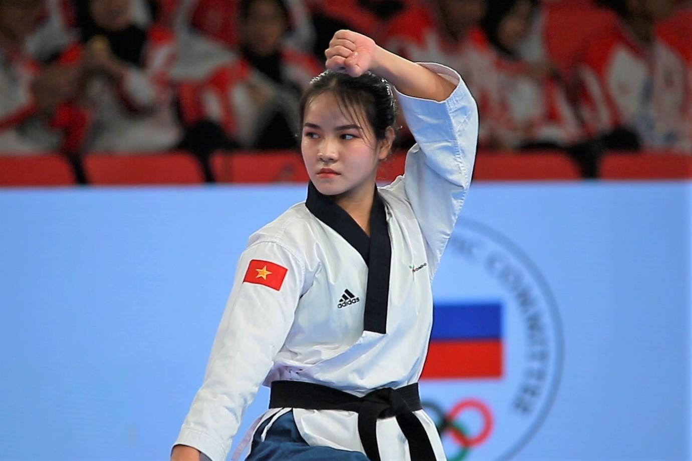 Ve xinh xan cua VDV taekwondo Viet Nam hinh anh