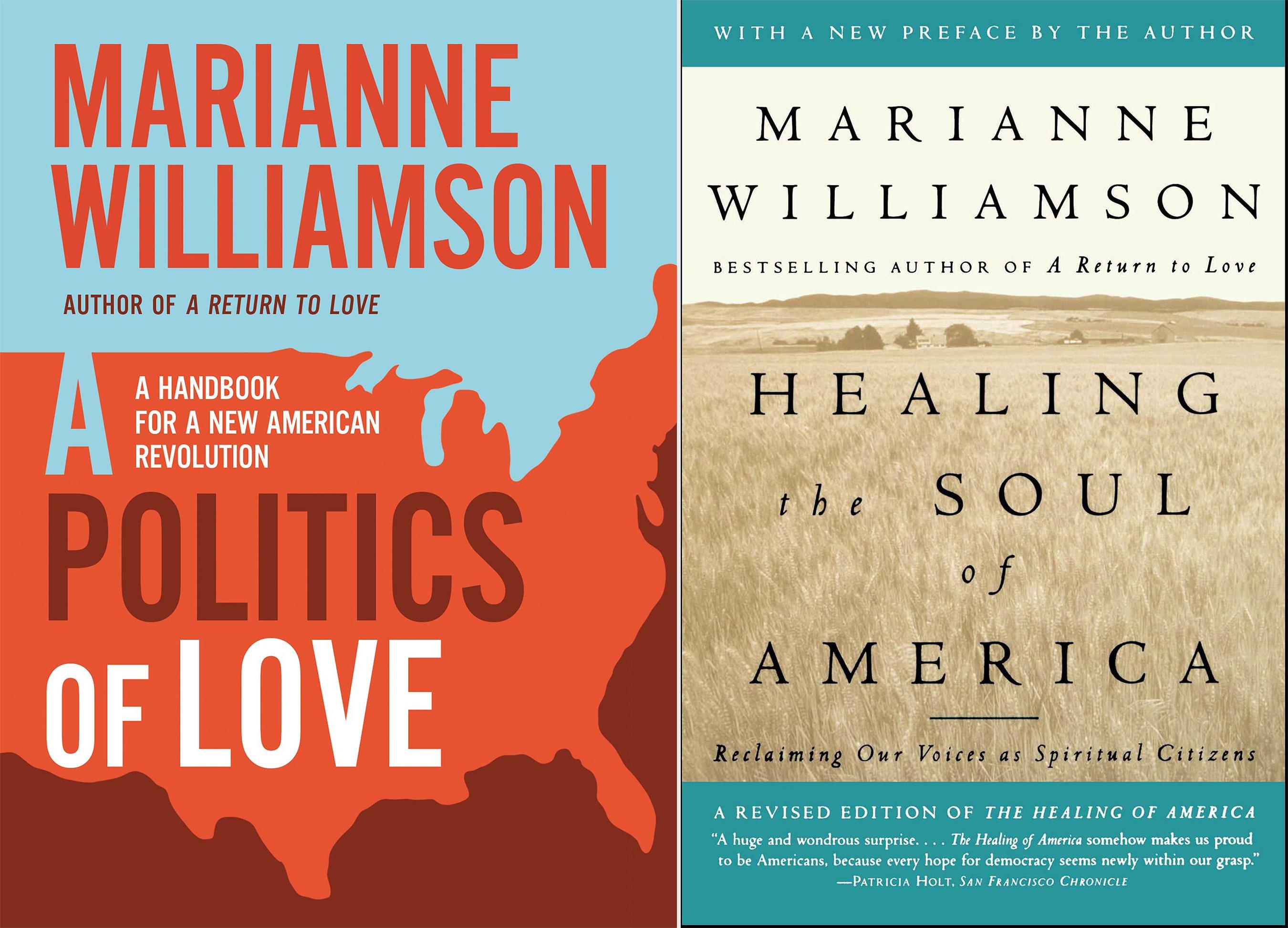 Nu ung vien tong thong My,  Marianne Williamson,  dang Dan chu anh 1