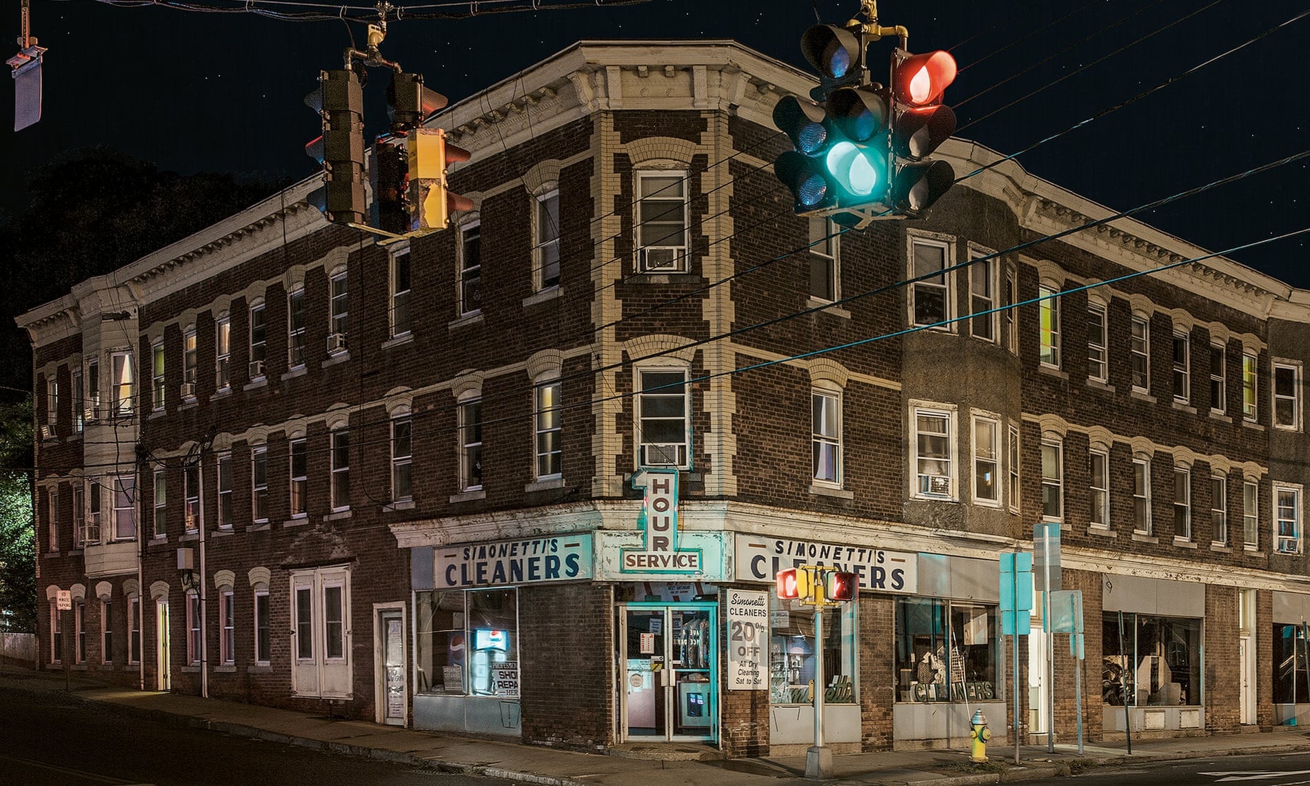 Khong gian cac thi tran nho nuoc My trong man dem hinh anh