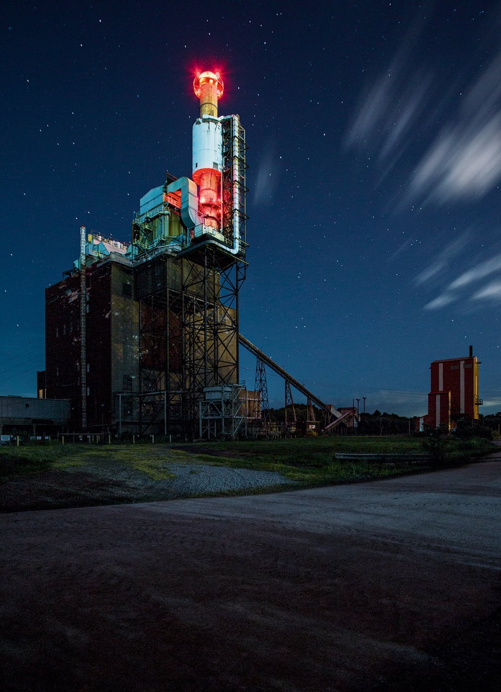 Thi tran nho nuoc My buoi dem anh 7