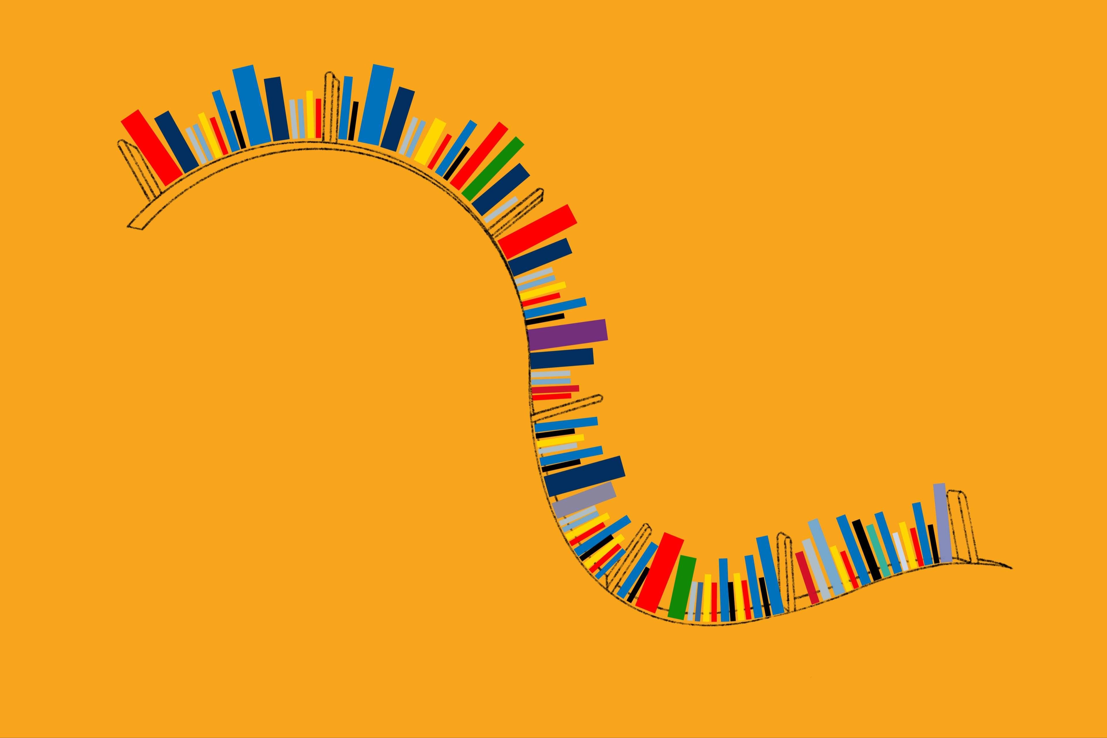 Xu huong su dung sach trang tri trong cuoc song hien dai hinh anh