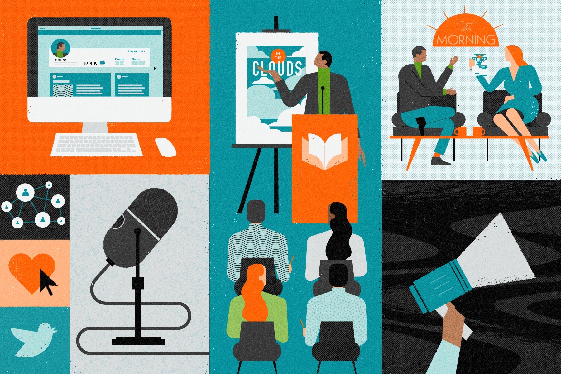 Tac gia My bo tien tui quang ba sach khi nha xuat ban tho o hinh anh