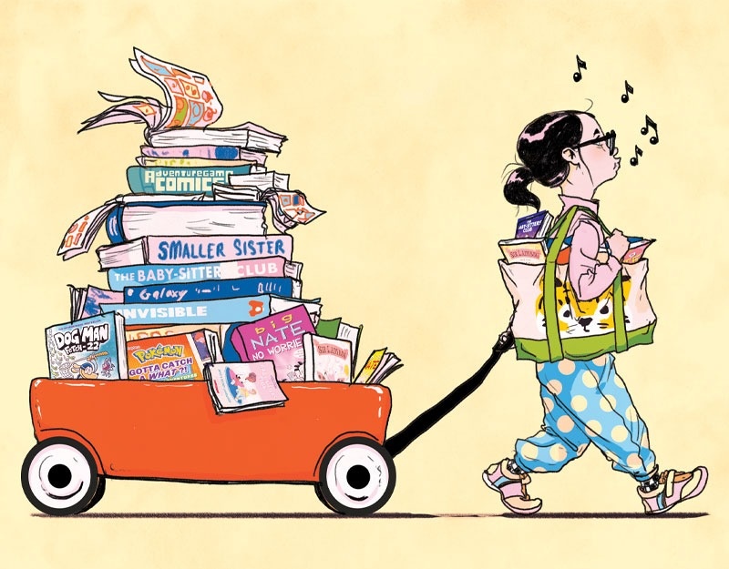 Tieu thuyet do hoa bung no thay doi gu doc sach cua tre em My hinh anh