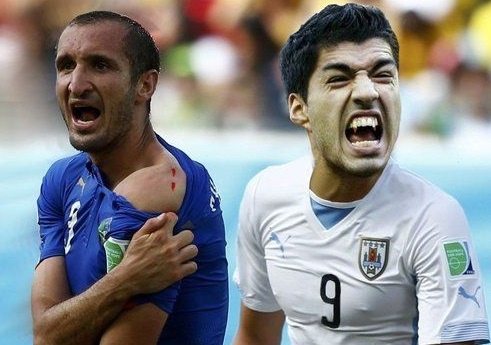 Suarez can Chiellini va nhung khoanh khac xau ho o World Cup hinh anh