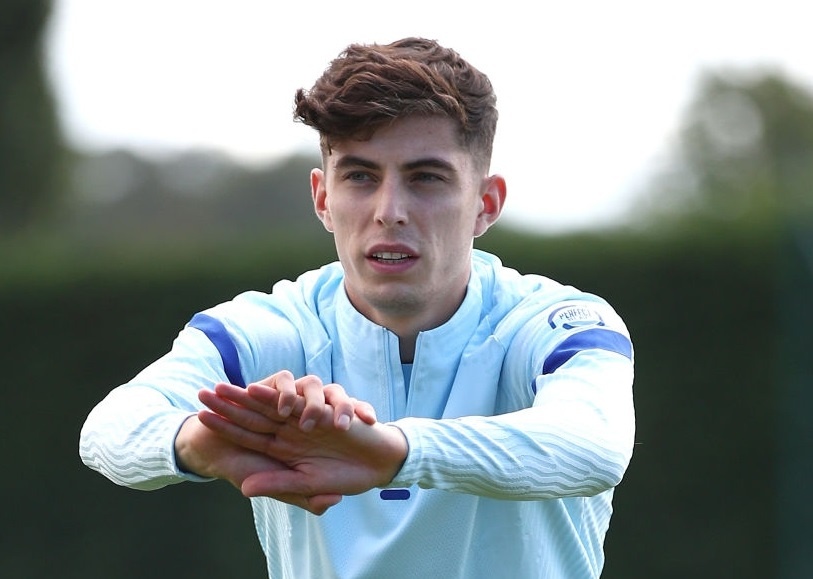 Kai Havertz tap buoi dau tien tai Chelsea hinh anh