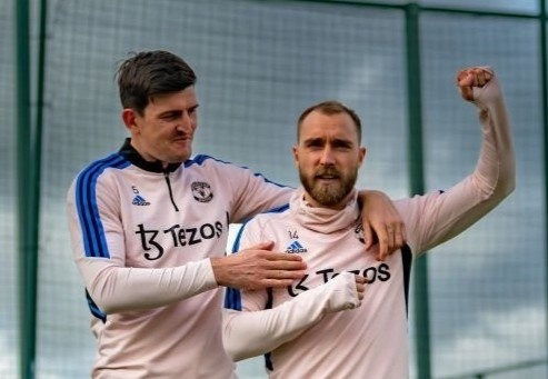 Eriksen tro lai tap luyen cung Man Utd hinh anh