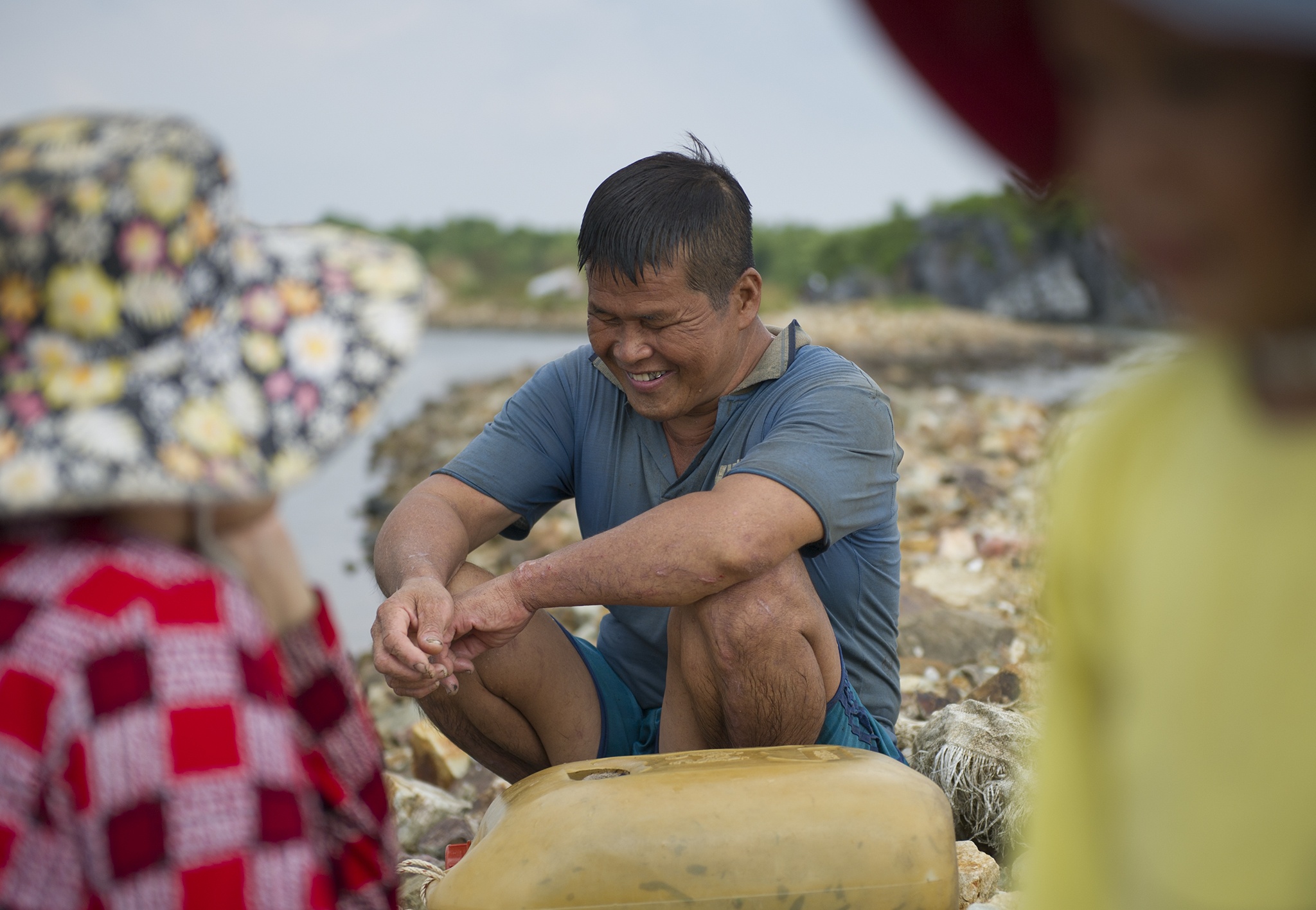 Hiệp sĩ mù ở biển Tây,  Chín Ân mù đi biển ở Kiên Giang ảnh 13 Hiep si mu o bien Tay,  Chin An mu di bien o Kien Giang anh 13