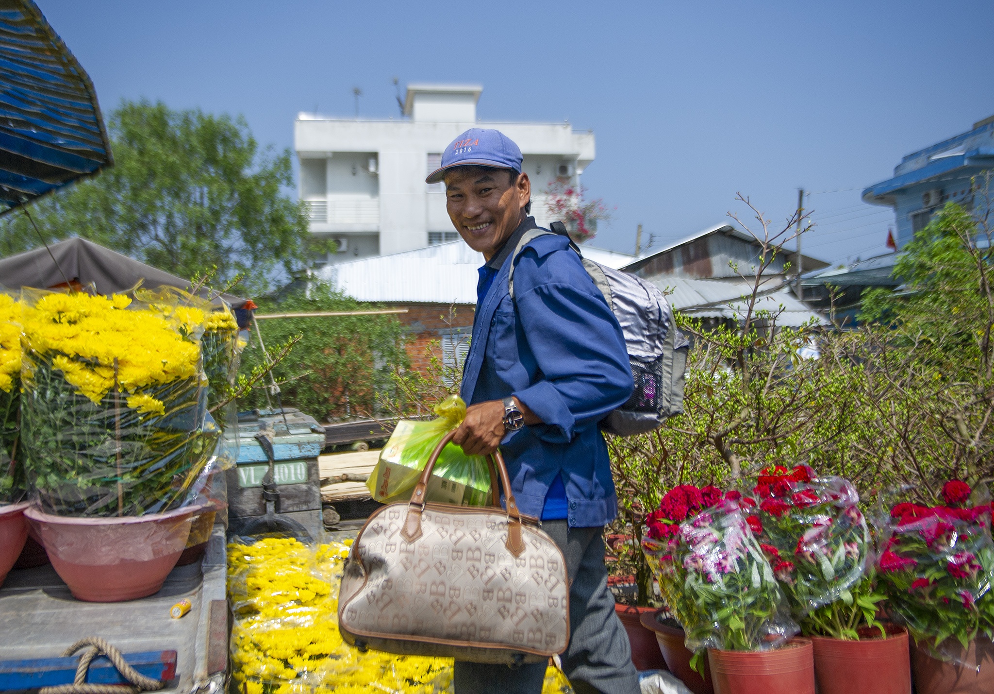 Nông dân trồng hoa miền Tây ảnh 1 Nong dan trong hoa mien Tay anh 1