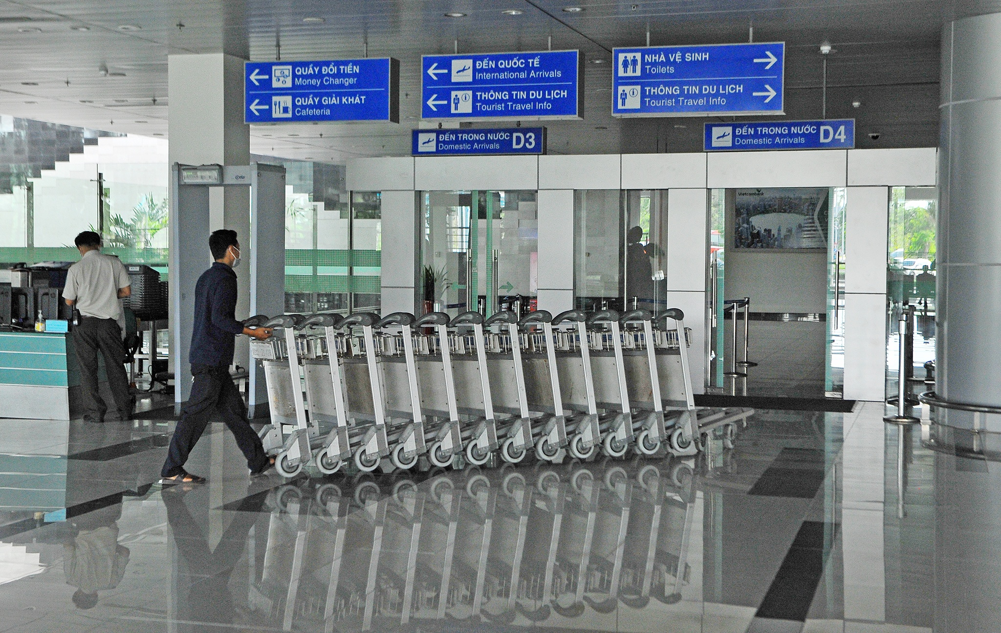 San bay Can Tho hoat dong binh thuong,  San bay Can Tho vang khach,  San bay Can Tho don du khach Han Quoc anh 3