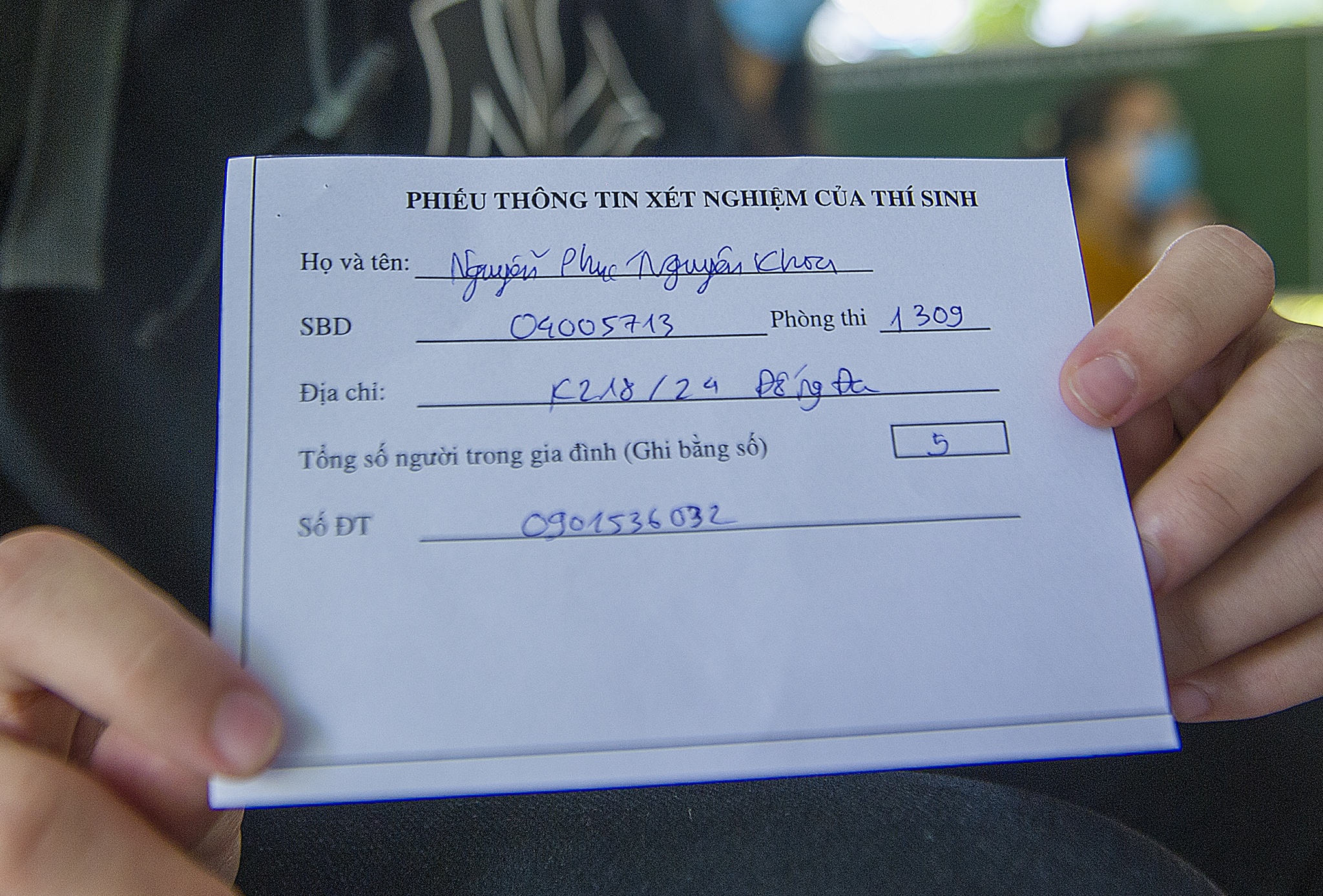 Hoc sinh Da Nang xet nghiem Covid-19 anh 5