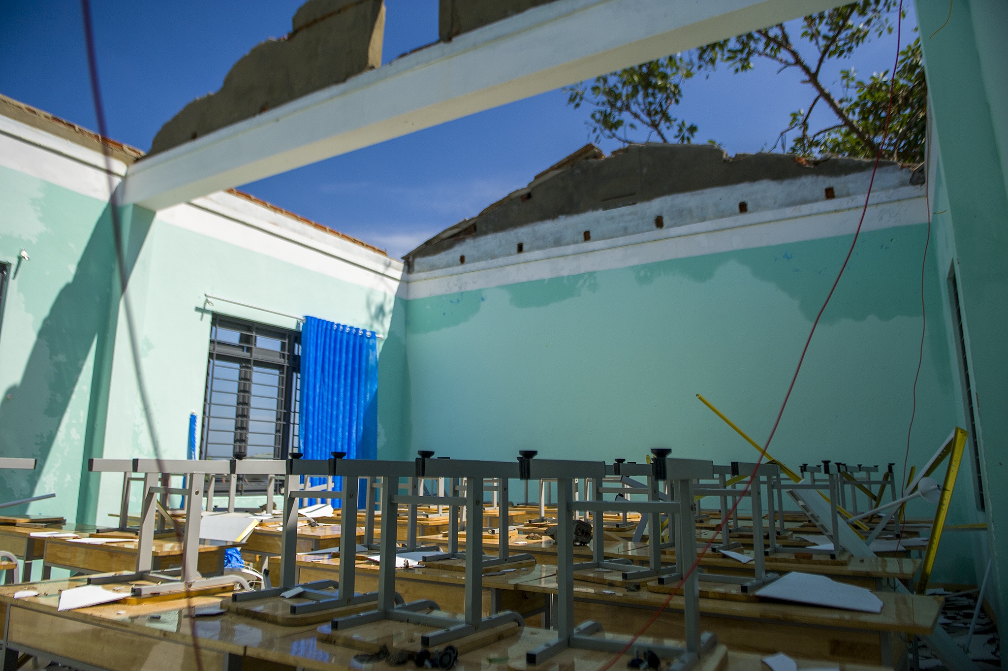 Truong hoc chuan bi don hoc sinh sau bao anh 2