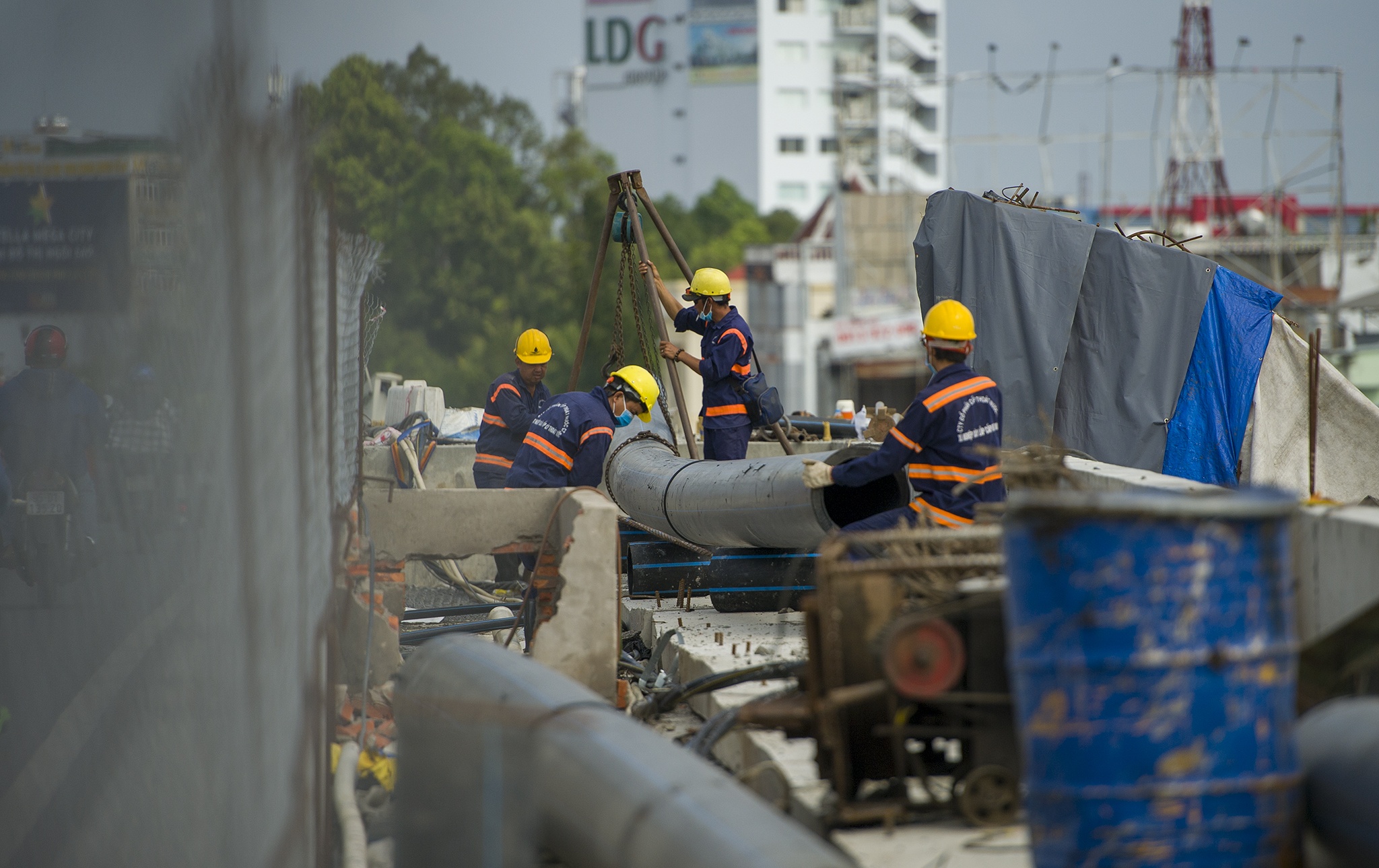 Nang cap cau Quang Trung anh 5