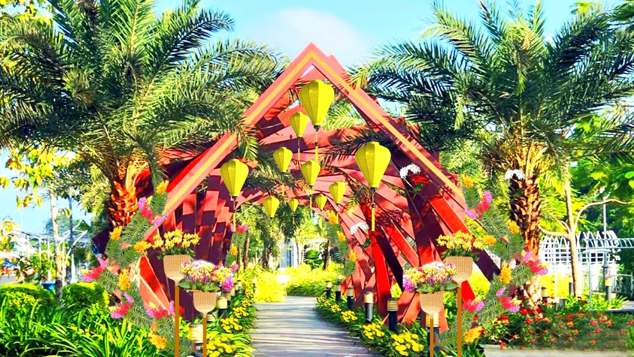 Vườn hoa xuân Cần Thơ ảnh 11 Vuon hoa xuan Can Tho anh 11