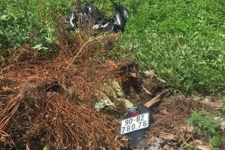 Co vuot qua duong sat, 2 thanh nien bi tau hoa can tu vong hinh anh