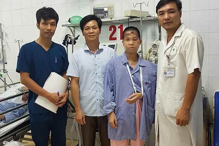 Nan nhan cuoi cung vu anh truy sat ca nha em o Dan Phuong xuat vien hinh anh