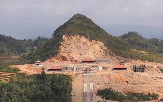 Bo Van hoa yeu cau kiem tra toan dien du an du lich tam linh o Lung Cu hinh anh