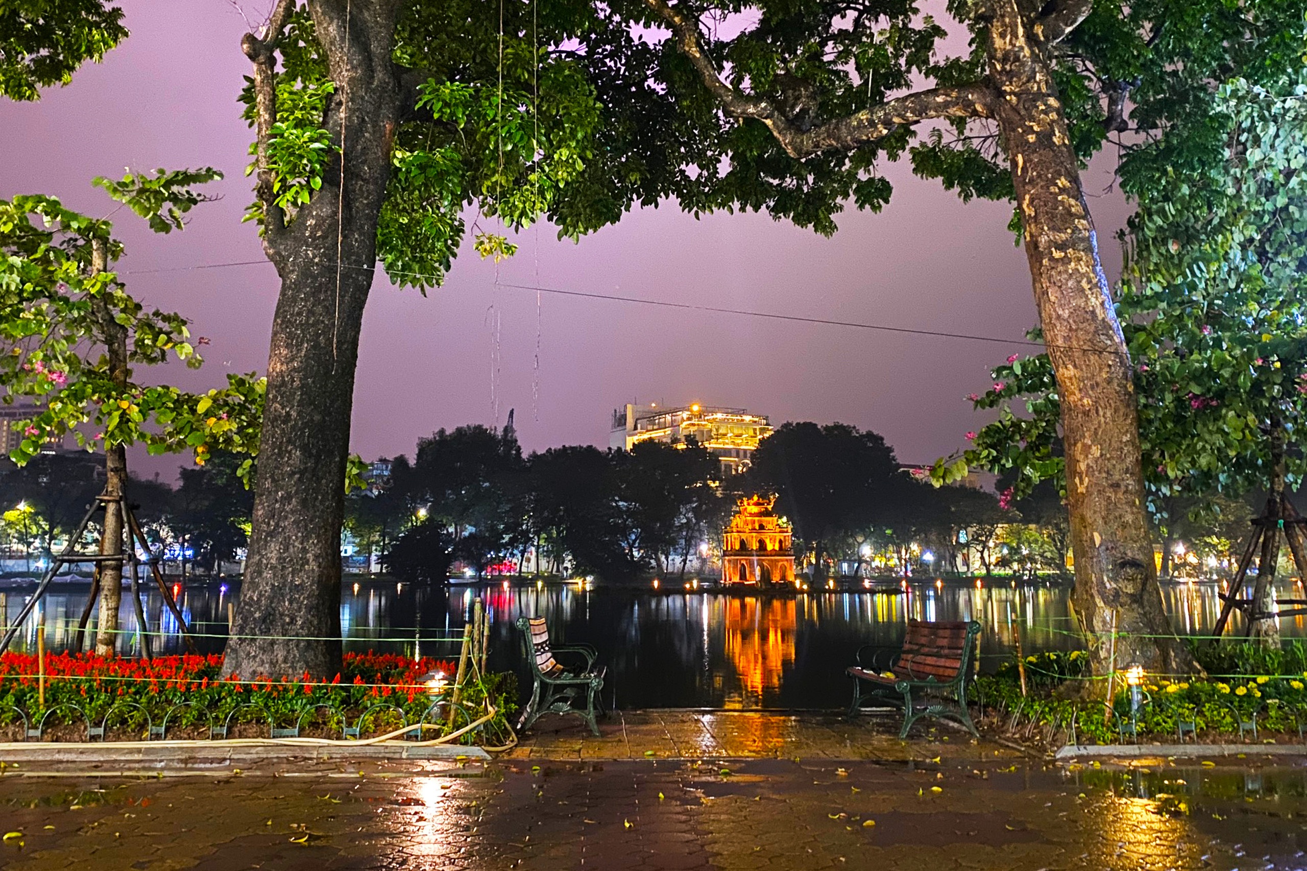 Ha Noi mua ngap pho, ho Guom vang hoe truoc giao thua hinh anh