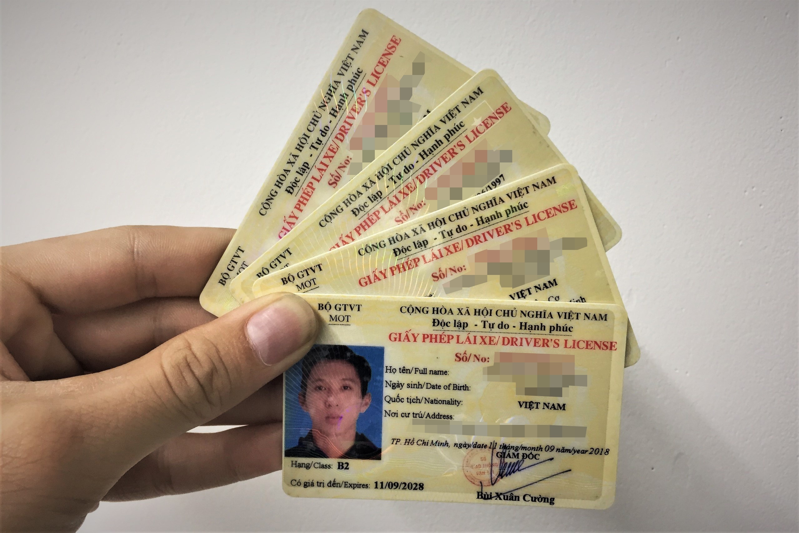 Chinh phu dong y cap diem bang lai xe hinh anh