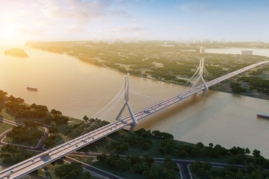 Ha Noi se co them 10 cay cau vuot song Hong hinh anh