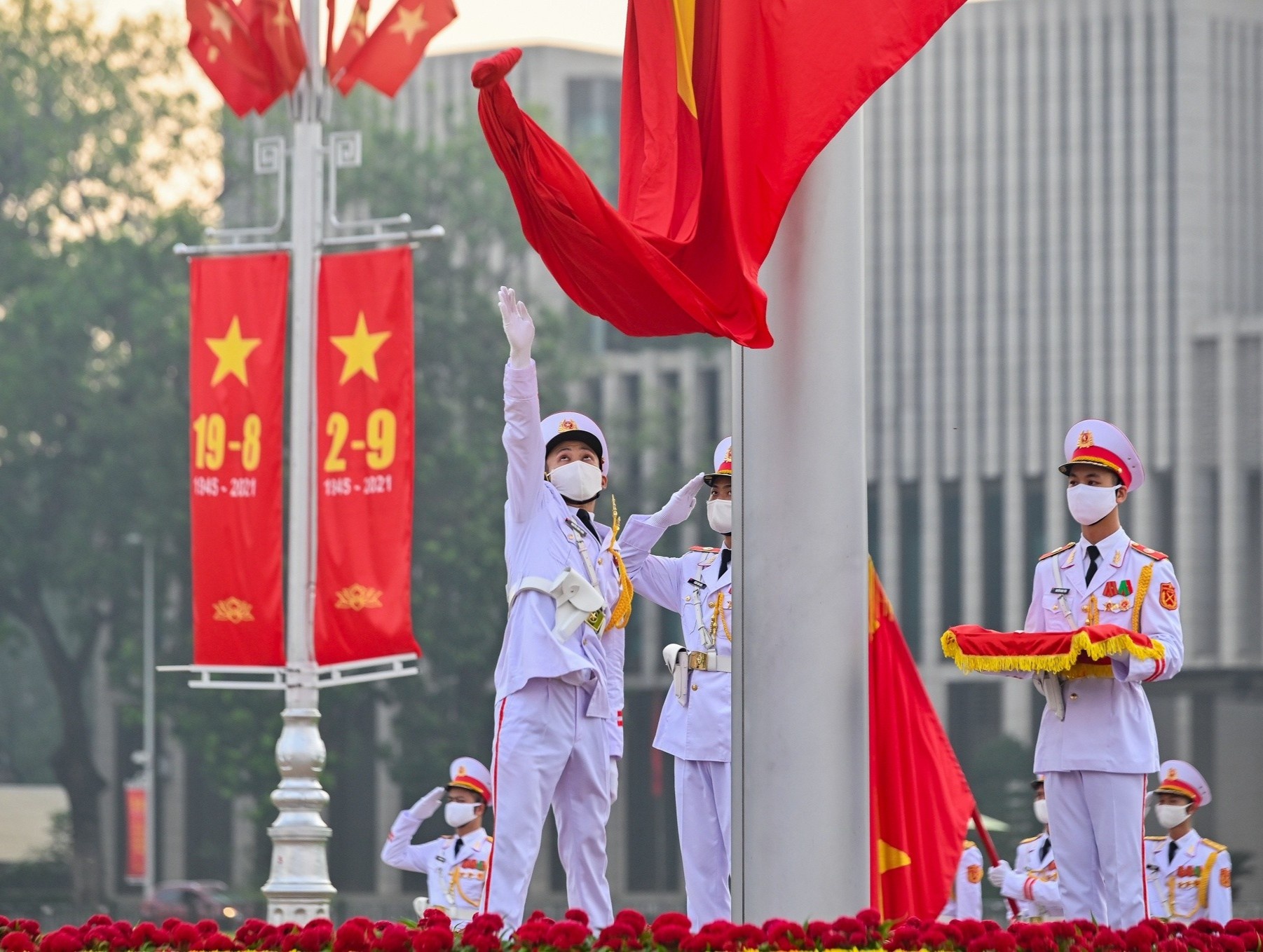 Le thuong co mung Quoc khanh tren Quang truong Ba Dinh hinh anh