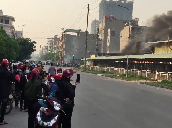 Chay Bac Giang cong ty may anh 3