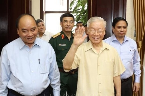 Tong bi thu chu tri Hoi nghi Quan uy Trung uong hinh anh