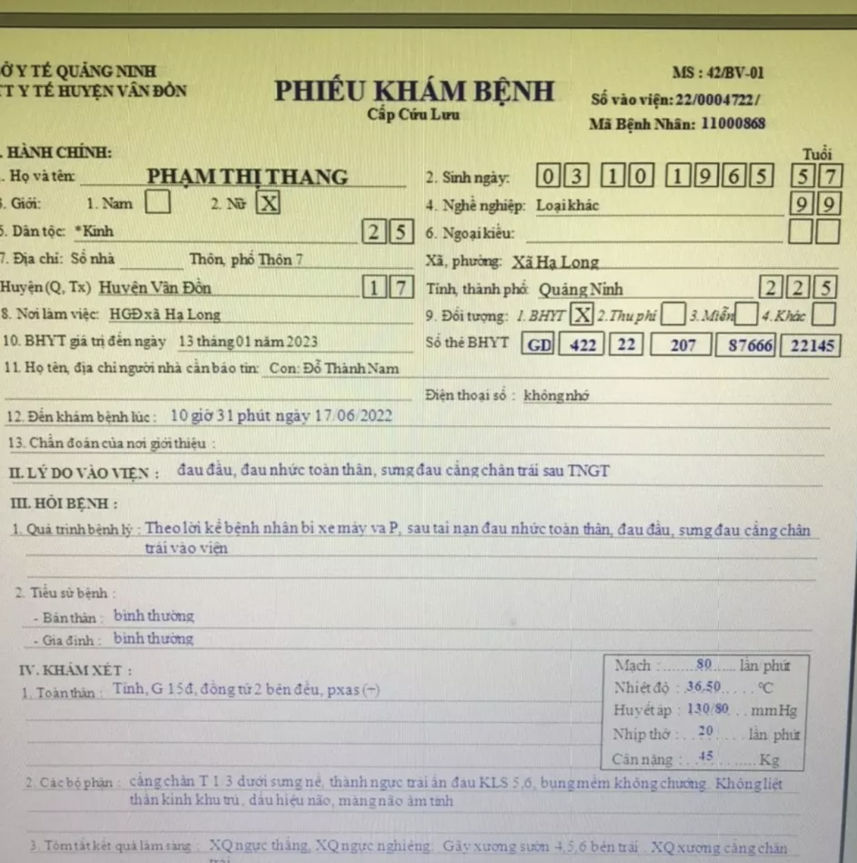 Vu cuu nguoi bi doa kien,  tai xe gay tai nan toi cong an khai bao anh 3