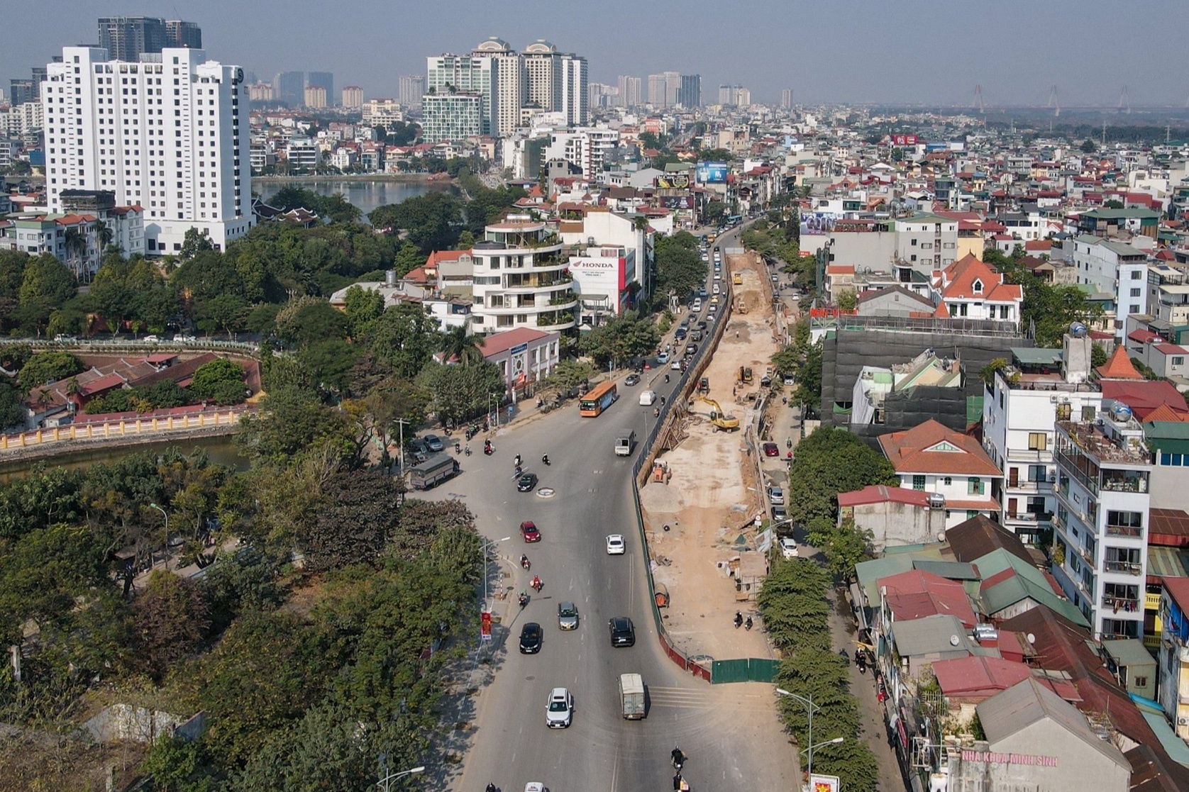 Ha Noi tiep tuc thi cong duong 800 ty dong, thong xe doan 1 truoc Tet hinh anh