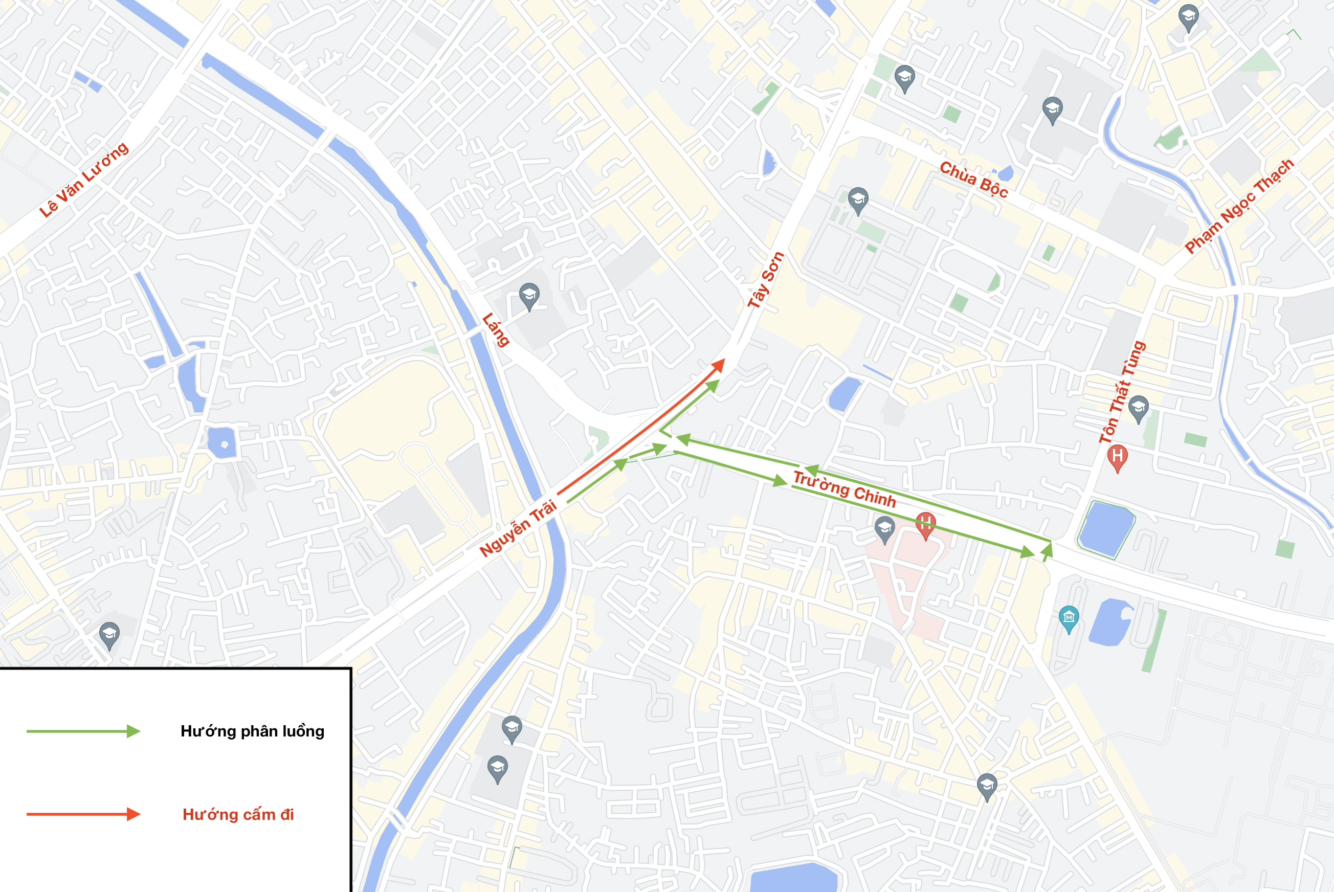 Phân luồng Ngã Tư Sở ảnh 5 Phan luong Nga Tu So anh 5