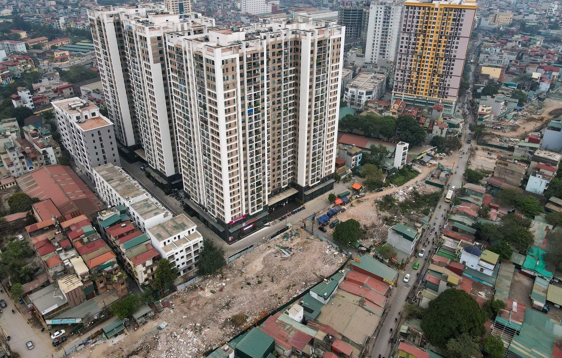 Nut that can tien do loat du an duong vanh dai o Ha Noi hinh anh