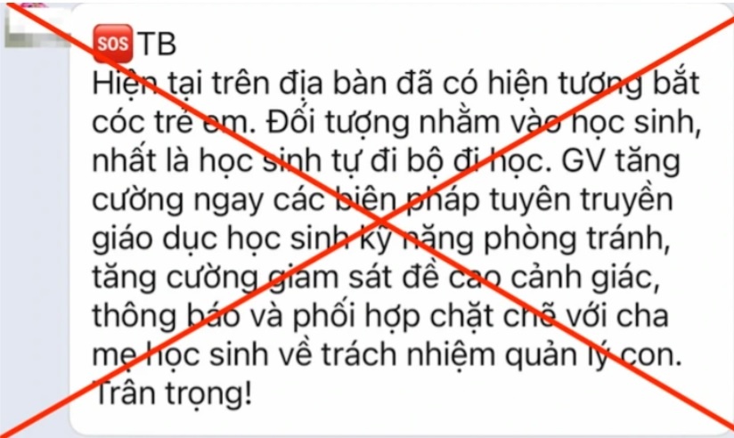 Thong tin 'bat coc tre em' that thiet, truong hoc moi cong an vao cuoc hinh anh