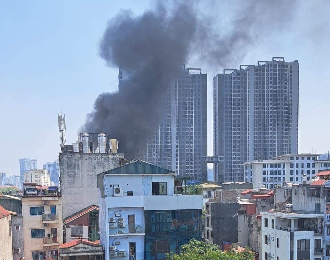 chay bai xe cau giay anh 1