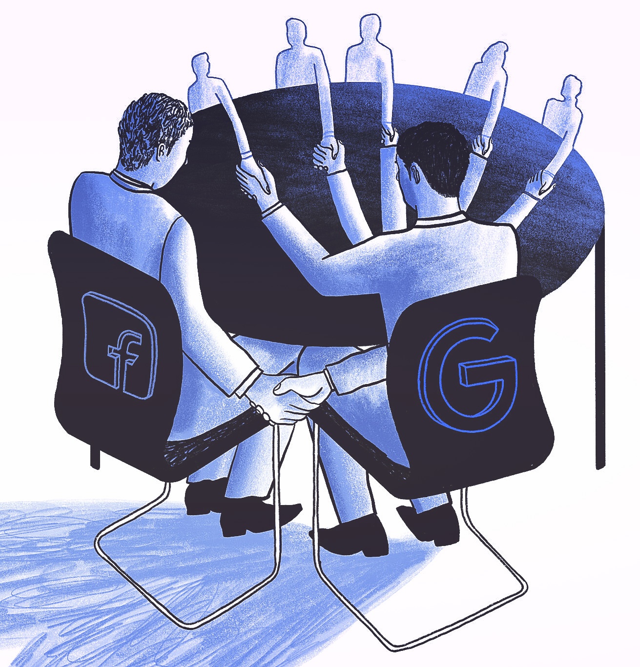 Cu bat tay bi mat giua Google va Facebook khien nhieu ben lo ngai hinh anh