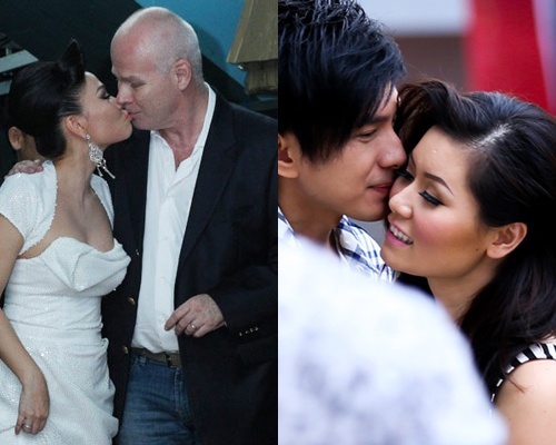 Vo chong sao Viet 'khoa moi' giua chon dong nguoi hinh anh