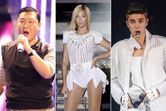 Justin Bieber, Beyonce bi 'nem da' vi dien muon gio hinh anh
