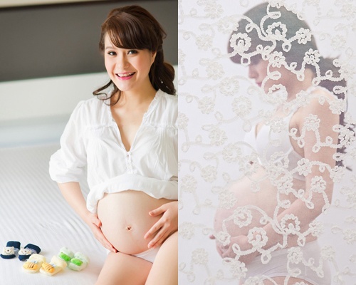 Em gai Ly Hai khoe anh ban nude khi mang bau 8 thang hinh anh