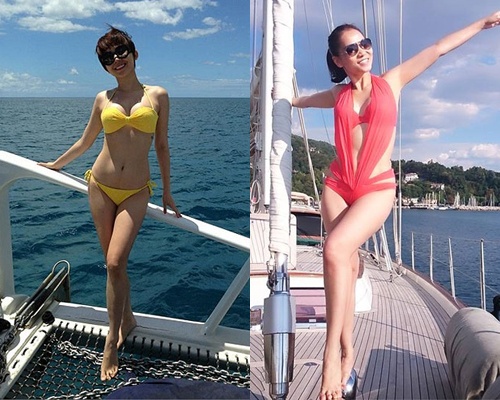 Nhung sao Viet khoe dang tren du thuyen hinh anh