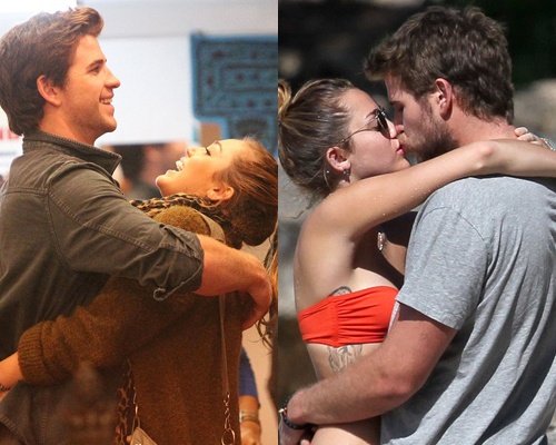 Khoanh khac lang man cua Miley - Liam thuo man nong hinh anh