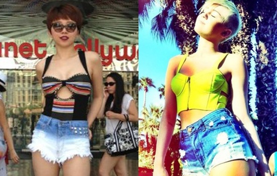 Diem giong nhau bat ngo giua Toc Tien va Miley Cyrus hinh anh