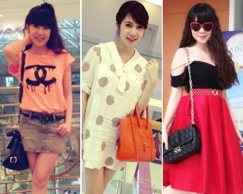 Phong cach thoi trang tre trung cua vo Ly Hai hinh anh