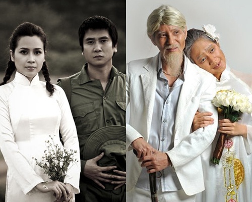 Anh cuoi doc dao cua vo chong sao Viet hinh anh