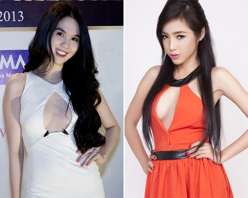 Nhung kieu vay khoet nguc cuon hut may rau Viet hinh anh