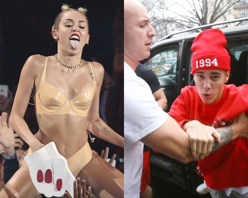 Miley Cyrus, Justin Bieber - tam guong xau cua gioi tre hinh anh