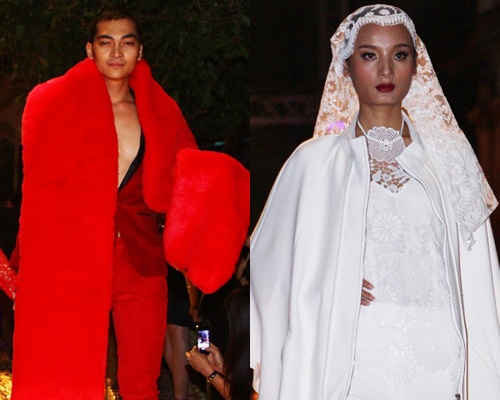 Le Thuy - Khuong Ngoc ma mi tren san dien thoi trang hinh anh