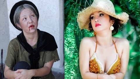 Kho nhin cuoi voi tao hinh ba gia - my nhan bikini Thuy Nga hinh anh