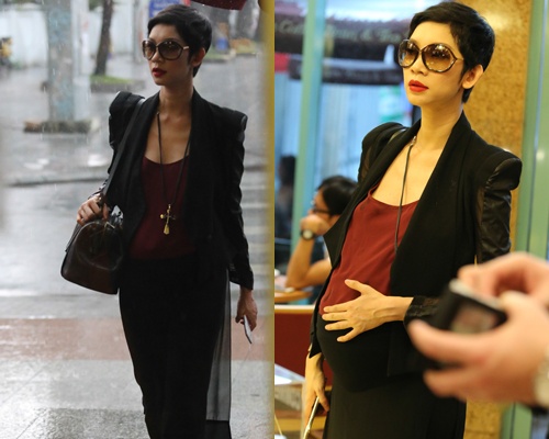 'Ba bau 9 thang' Xuan Lan gay chu y tren pho Sai Gon hinh anh