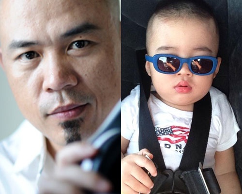 Huy Tuan khoe con trai giong het bo hinh anh