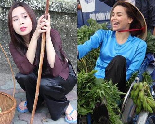 Nhung sao Viet xinh xan khi lam 'gai que' hinh anh