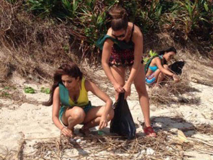Cac nguoi dep Miss Earth 2013 dien bikini di nhat rac hinh anh