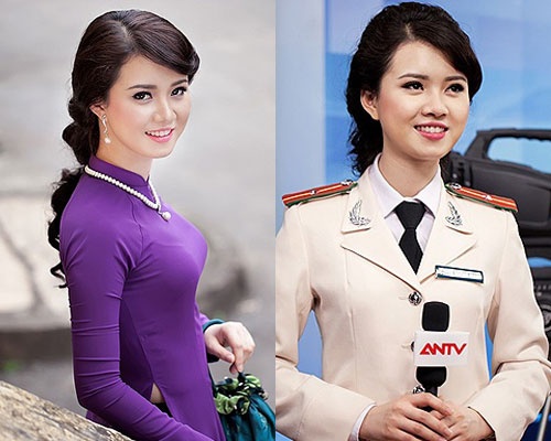 MC xinh dep cua ban tin truyen hinh an ninh hinh anh